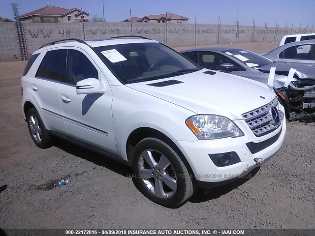 4JGBB5GB5BA682454 - 2011 MERCEDES-BENZ ML 350 WHITE photo 1