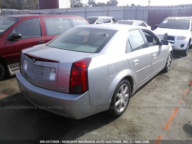 1G6DM577340147380 - 2004 CADILLAC CTS GRAY photo 4