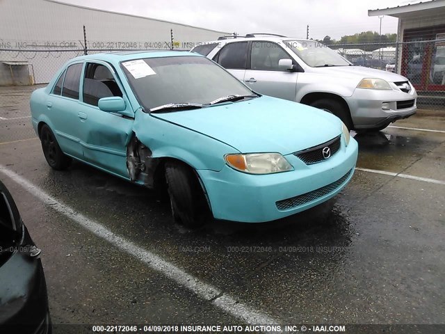 JM1BJ225120498240 - 2002 MAZDA PROTEGE DX/LX/ES BLUE photo 1