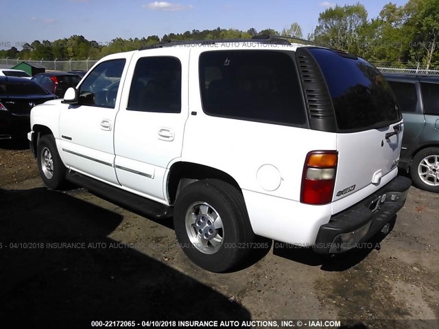 1GNEC13T91R166336 - 2001 CHEVROLET TAHOE C1500 WHITE photo 3