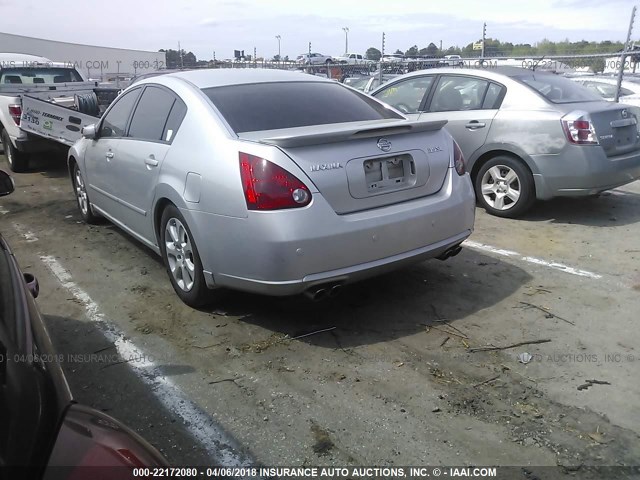 1N4BA41E27C847303 - 2007 NISSAN MAXIMA SE/SL SILVER photo 3