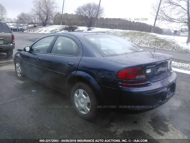 1B3AL46T96N229486 - 2006 DODGE STRATUS SXT BLUE photo 3