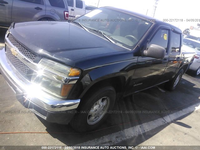 1GCCS136558170909 - 2005 CHEVROLET COLORADO BLACK photo 2