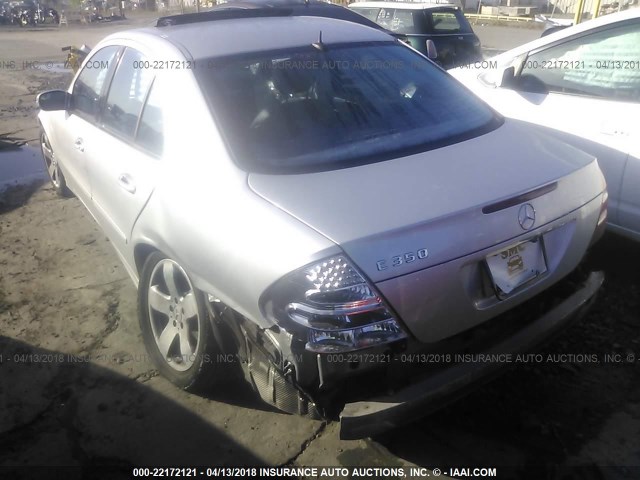 WDBUF56J66A825782 - 2006 MERCEDES-BENZ E 350 SILVER photo 3