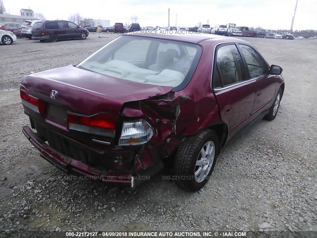 1HGCG66822A097693 - 2002 HONDA ACCORD EX/SE MAROON photo 4