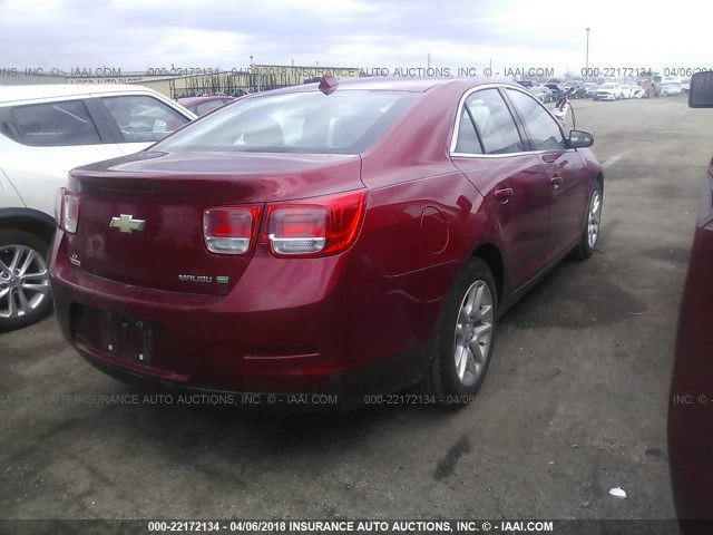 1G11D5RR7DF115293 - 2013 CHEVROLET MALIBU 1LT 红色 照片 4