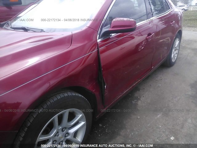 1G11D5RR7DF115293 - 2013 CHEVROLET MALIBU 1LT 红色 照片 6