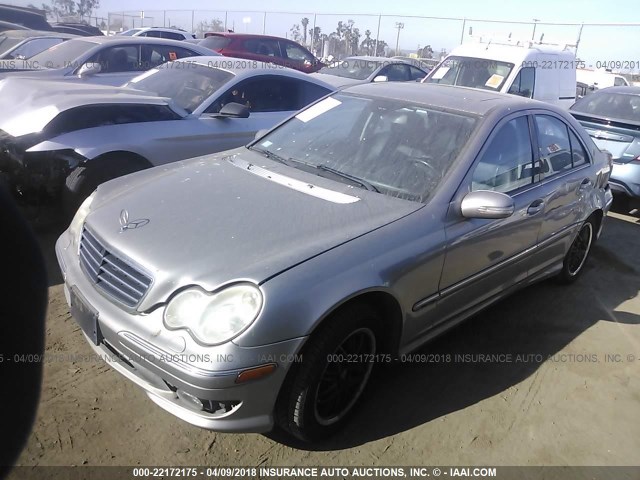 WDBRF52H36F749515 - 2006 MERCEDES-BENZ C GENERATION 2006 230 SILVER photo 2