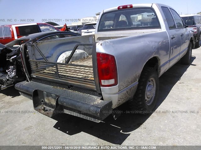 3D7KA28C64G143767 - 2004 DODGE RAM 2500 ST/SLT SILVER photo 4