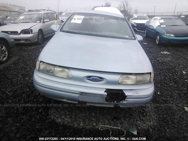 1FALP5248PG188831 - 1993 FORD TAURUS GL BLUE photo 6