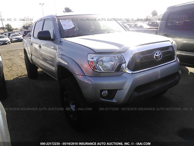 5TFJU4GN1FX087408 - 2015 TOYOTA TACOMA DOUBLE CAB PRERUNNER GRAY photo 1