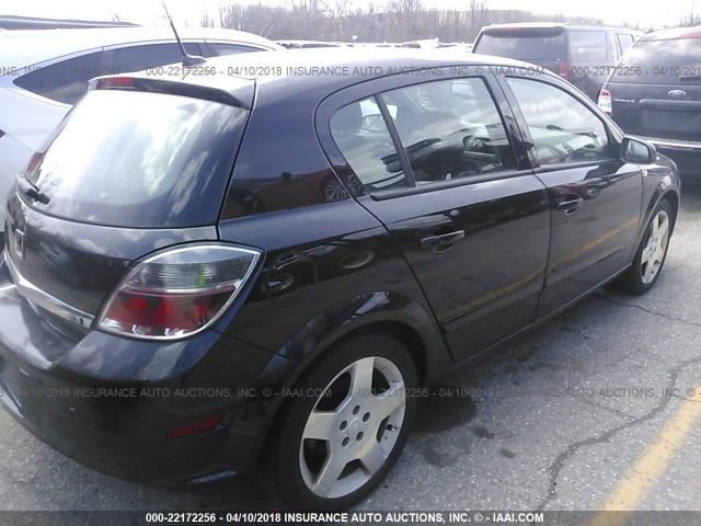 W08AR671X85113036 - 2008 SATURN ASTRA XE BLACK photo 4