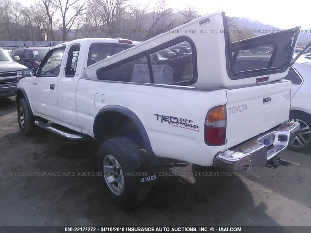 4TAWN72N6XZ553945 - 1999 TOYOTA TACOMA XTRACAB WHITE photo 3