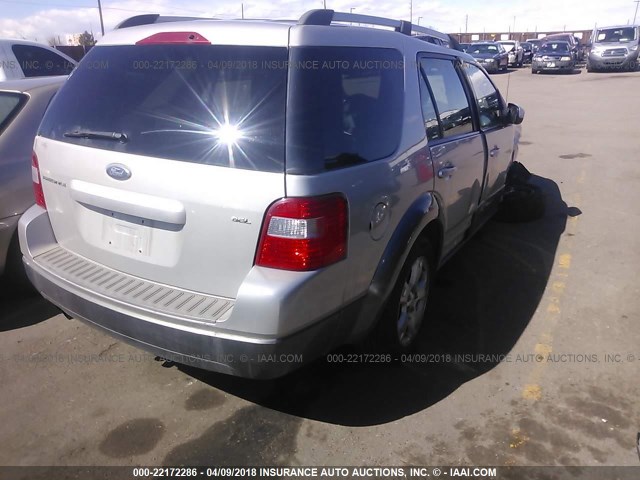 1FMZK02166GA24029 - 2006 FORD FREESTYLE SEL SILVER photo 4