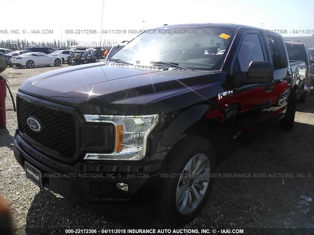 1FTEW1CP6JKD31710 - 2018 FORD F150 SUPERCREW MAROON photo 2