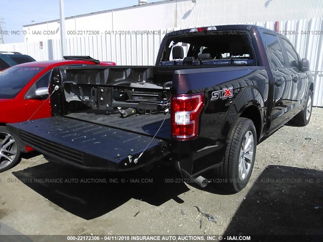1FTEW1CP6JKD31710 - 2018 FORD F150 SUPERCREW MAROON photo 4