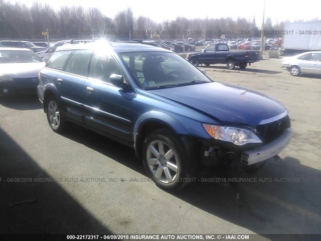 4S4BP61C787335965 - 2008 SUBARU OUTBACK 2.5I BLUE photo 1