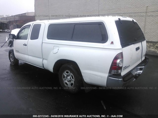 5TETX4CNXAZ696827 - 2010 TOYOTA TACOMA ACCESS CAB Weiß Foto 3