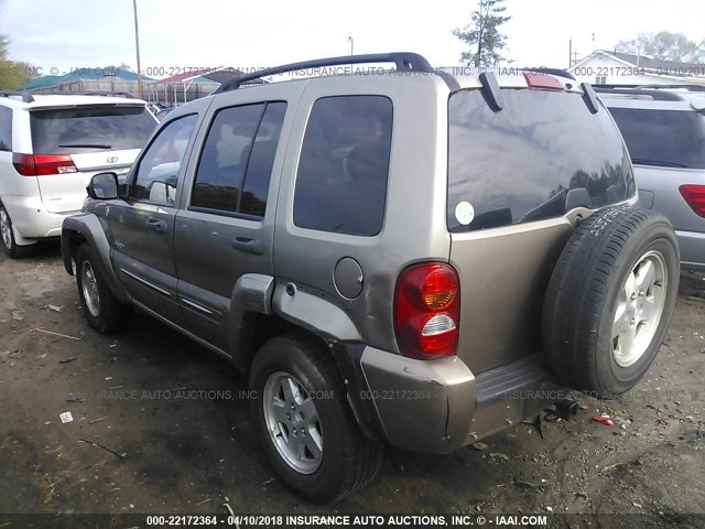 1J4GL58K44W159996 - 2004 JEEP LIBERTY LIMITED GOLD photo 3