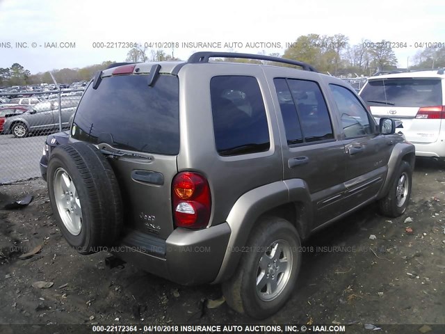 1J4GL58K44W159996 - 2004 JEEP LIBERTY LIMITED GOLD photo 4