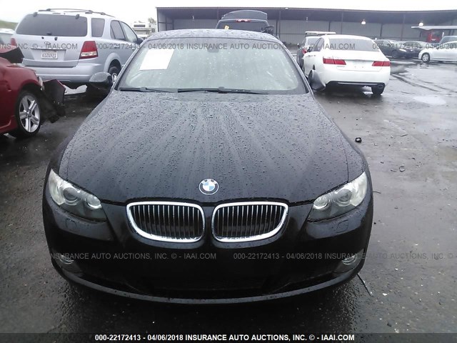 WBAWR33588P151502 - 2008 BMW 328 I SULEV BLACK photo 6