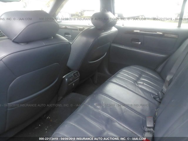 1LNFM81W8WY673642 - 1998 LINCOLN TOWN CAR EXECUTIVE Light Blue photo 8