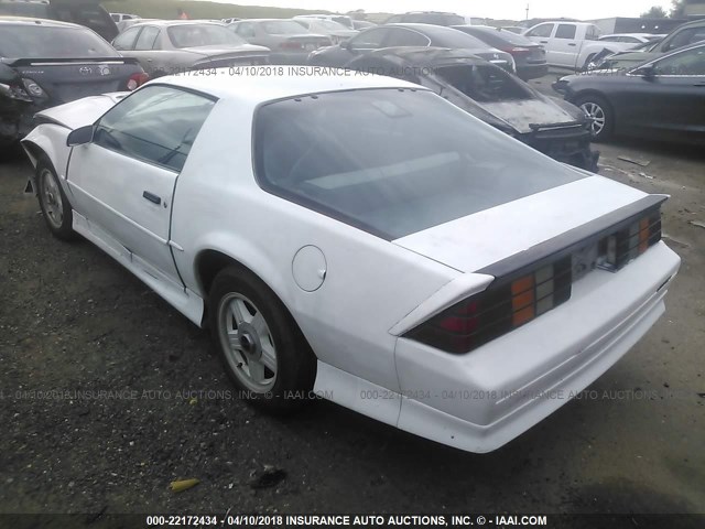 1G1FP23E5NL136003 - 1992 CHEVROLET CAMARO RS WHITE photo 3