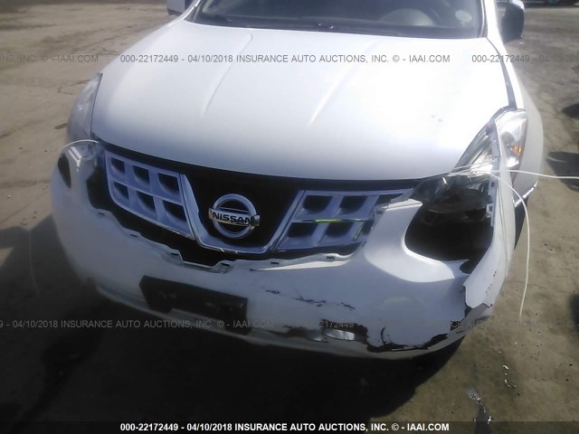 JN8AS5MV2CW409396 - 2012 NISSAN ROGUE S/SV WHITE photo 6