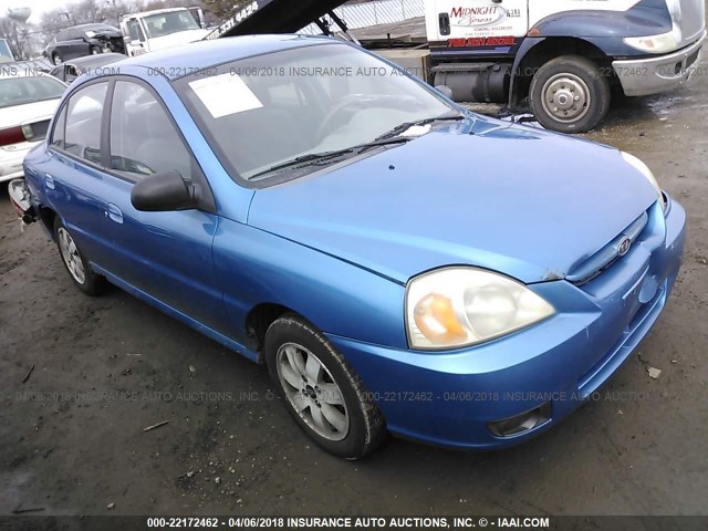 KNADC125936279714 - 2003 KIA RIO BLUE photo 1