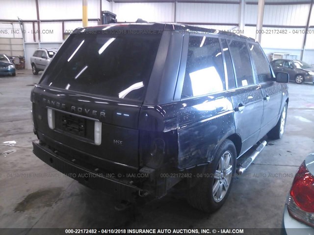 SALMF15406A234880 - 2006 LAND ROVER RANGE ROVER HSE BLACK photo 4