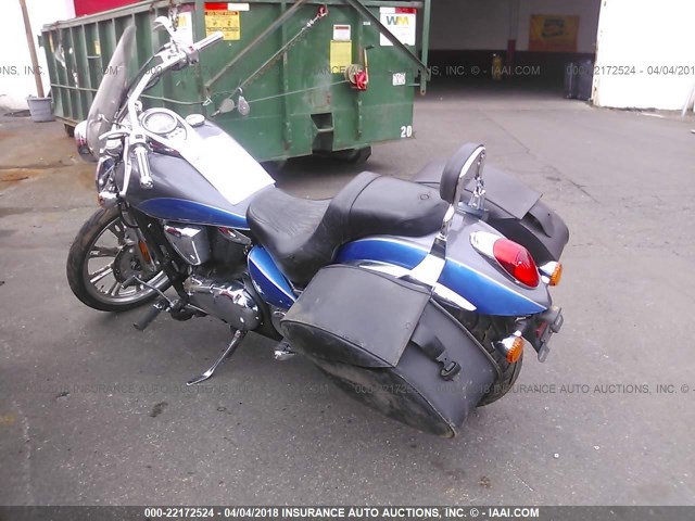 JKAVN2C127A004654 - 2007 KAWASAKI VN900 C BLUE photo 3