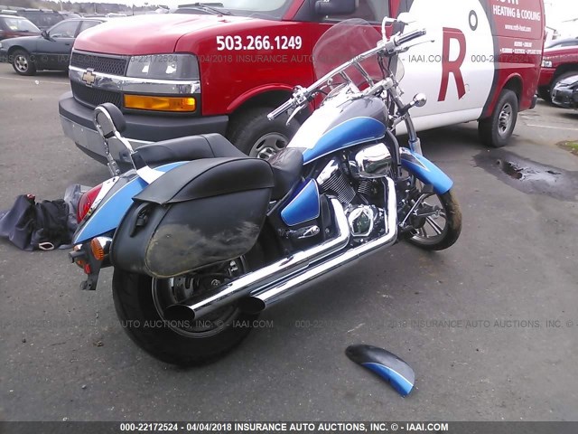 JKAVN2C127A004654 - 2007 KAWASAKI VN900 C BLUE photo 4