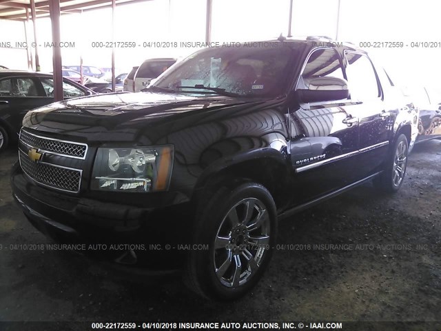 3GNTKGE70CG217254 - 2012 CHEVROLET AVALANCHE LTZ BLACK photo 2