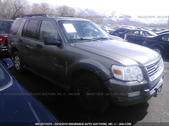 1FMEU73E56UB44229 - 2006 FORD EXPLORER XLT GRAY photo 1