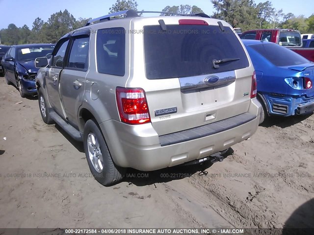 1FMCU0EG5BKA47678 - 2011 FORD ESCAPE LIMITED GOLD photo 3