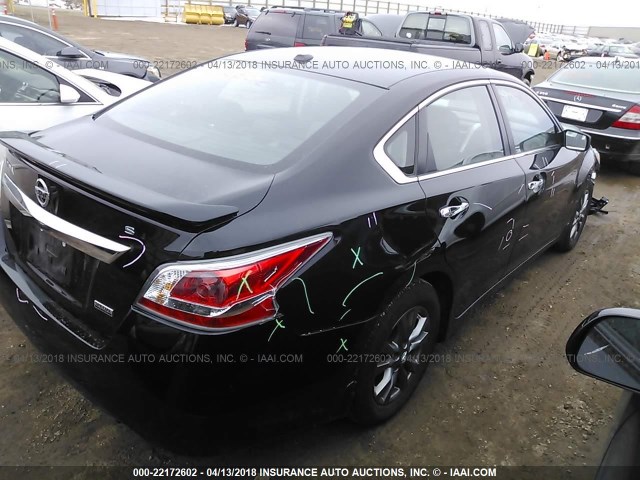 1N4AL3AP6FC572647 - 2015 NISSAN ALTIMA 2.5/S/SV/SL BLACK photo 4