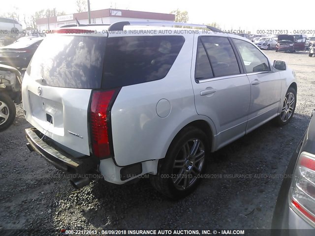 1GYEE637880122856 - 2008 CADILLAC SRX WHITE photo 4