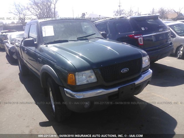 1FTZR45E92PA62953 - 2002 FORD RANGER SUPER CAB GREEN photo 1