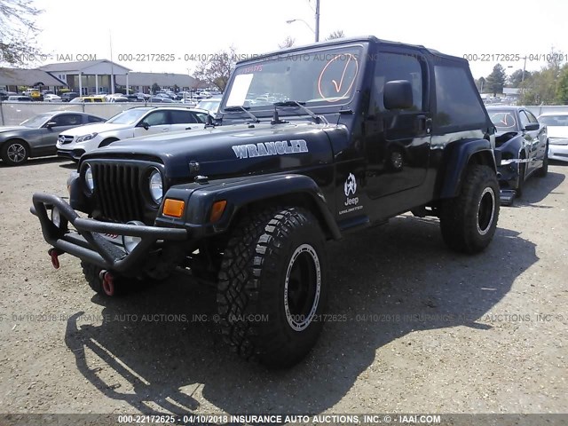 1J4FA44SX5P342736 - 2005 JEEP WRANGLER / TJ UNLIMITED BLACK photo 2