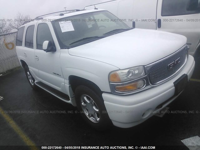 1GKEK63U14J195077 - 2004 GMC YUKON DENALI WHITE photo 1