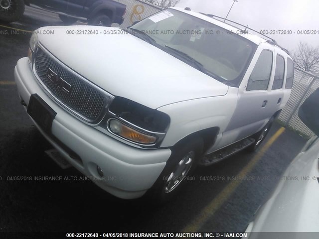 1GKEK63U14J195077 - 2004 GMC YUKON DENALI WHITE photo 2