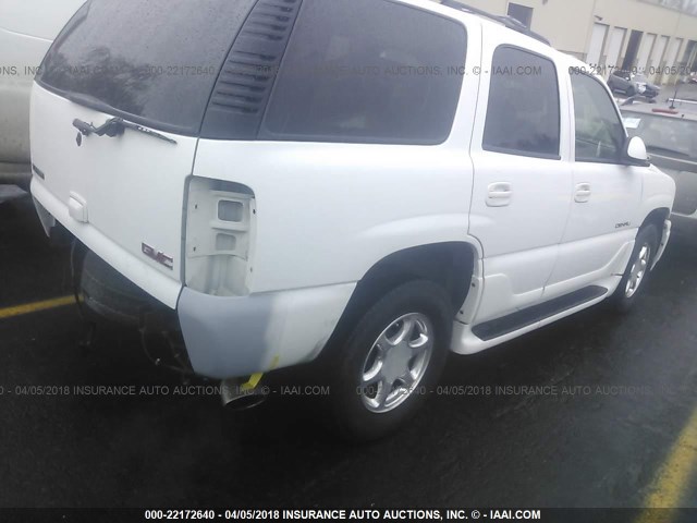 1GKEK63U14J195077 - 2004 GMC YUKON DENALI WHITE photo 4