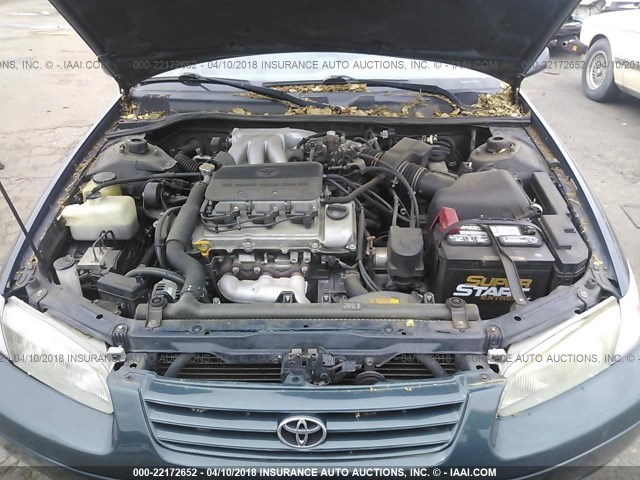 JT2BF22K2V0033423 - 1997 TOYOTA CAMRY LE/XLE GREEN photo 10