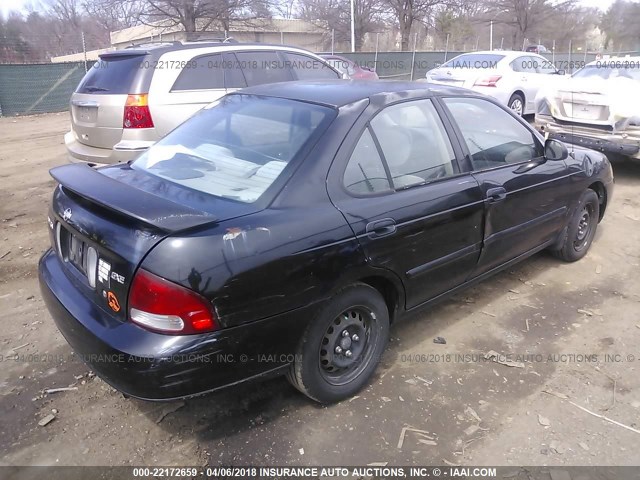 3N1CB51D11L480109 - 2001 NISSAN SENTRA XE/GXE BLACK photo 4