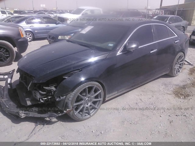 1G6AA5RX1D0144213 - 2013 CADILLAC ATS BLACK photo 2