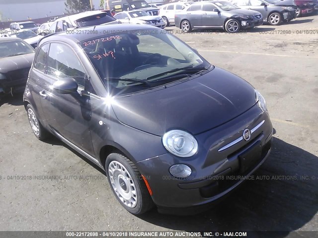 3C3CFFAR3GT180250 - 2016 FIAT 500 POP GRAY photo 1