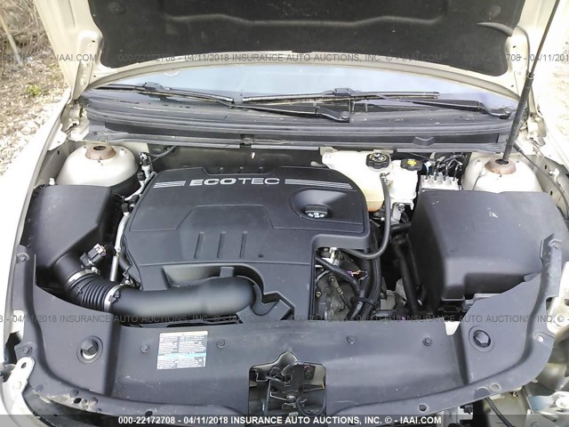 1G1ZC5E09AF131326 - 2010 CHEVROLET MALIBU 1LT 棕色 照片 10