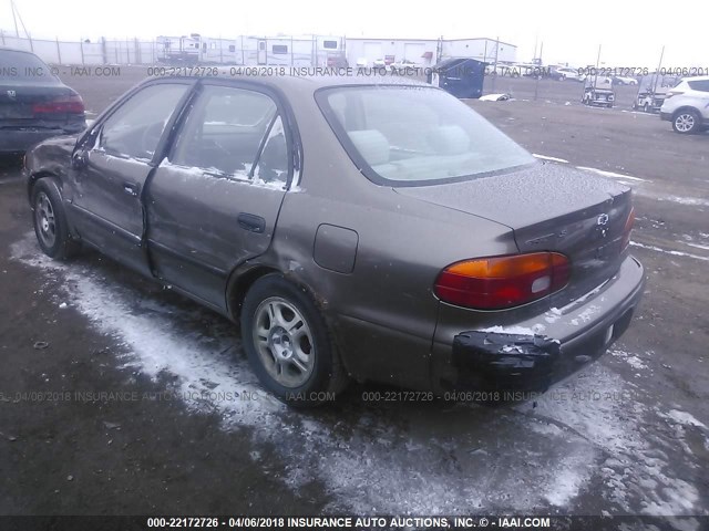 1Y1SK5482YZ419695 - 2000 CHEVROLET GEO PRIZM LSI GOLD photo 3