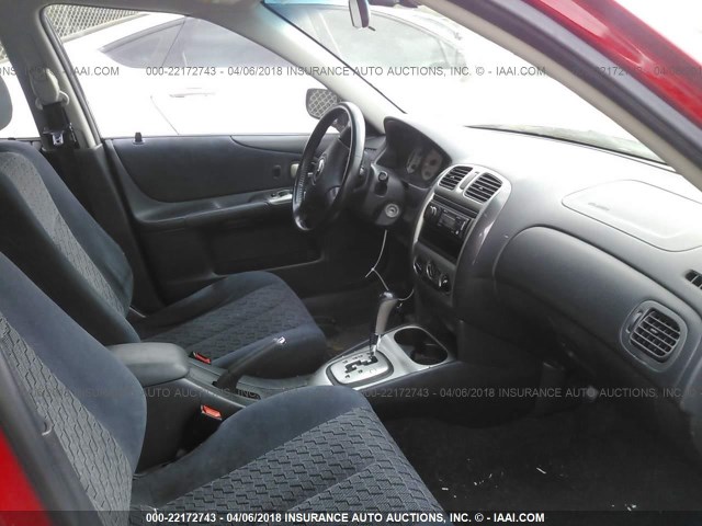 JM1BJ246031106785 - 2003 MAZDA PROTEGE PR5 红色 照片 5