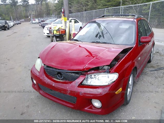 JM1BJ246031106785 - 2003 MAZDA PROTEGE PR5 RED photo 6